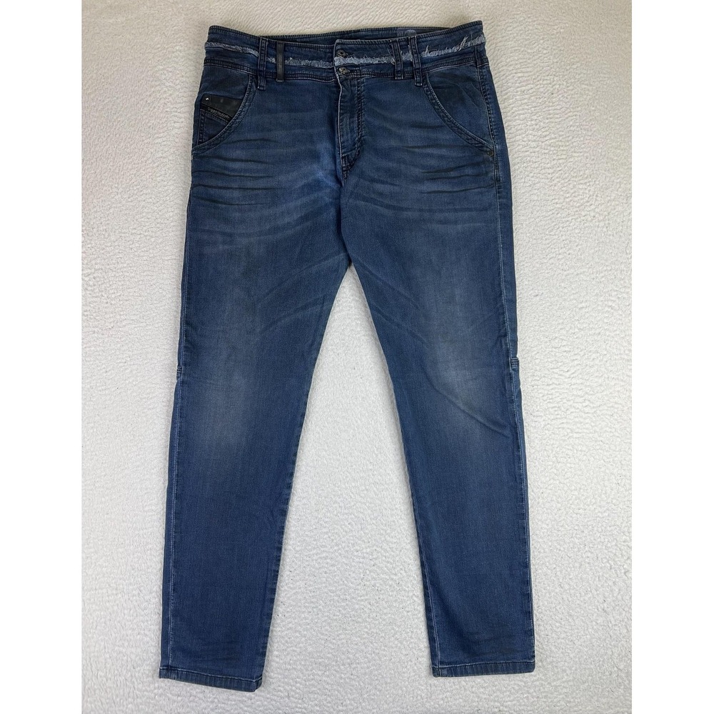 Diesel Narrot SPZ-NE Jeans Mens 34x32 Blue Slim Tapered Stretch Denim Med Wash